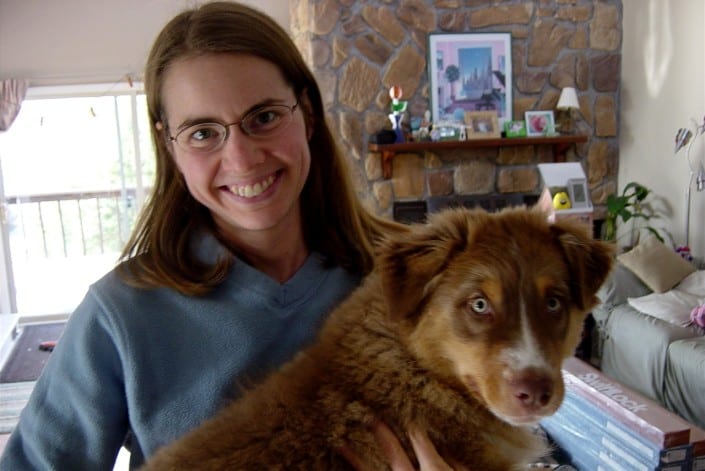 Jenn Merritt and Royal the Aussie