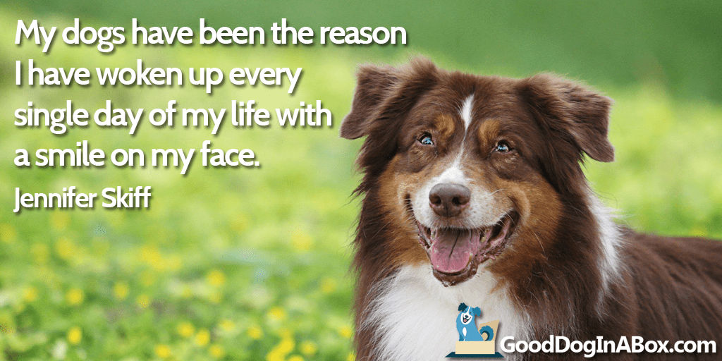 Dog Quotes: Jennifer Skiff - Good Dog in a Box