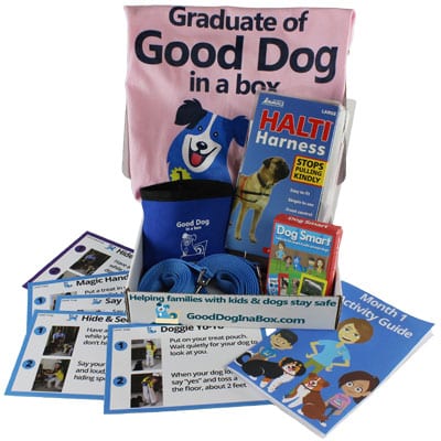 Good Dog in a Box Lite Family Dog Training Subscription Box