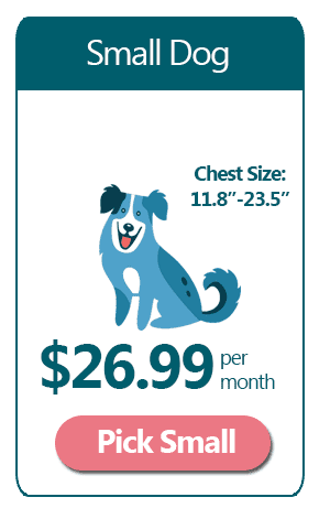 Small Dog Size $26.99